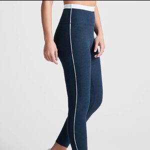 Beyond Yoga- Spacedye Trophy High Waisted Midi Legging- Nocturnal Navy